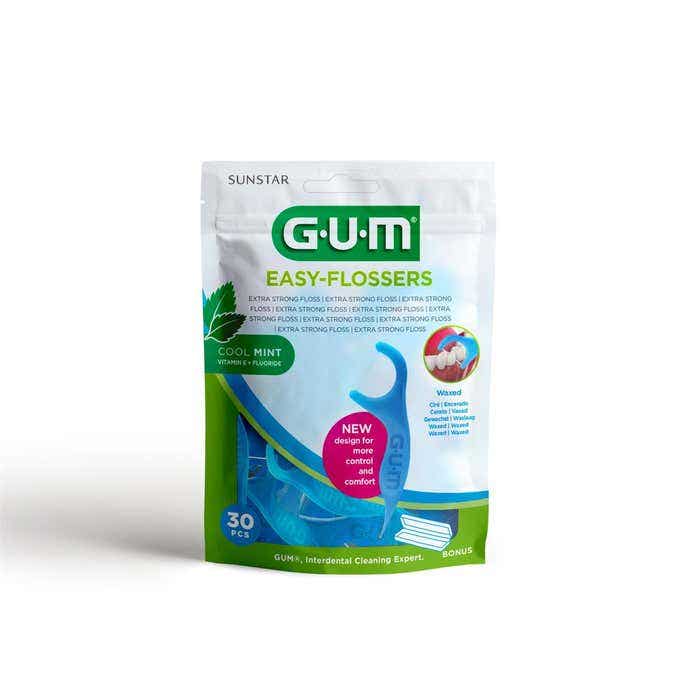 GUM Easy Flossers – 30 bâtonnets soie dentaire