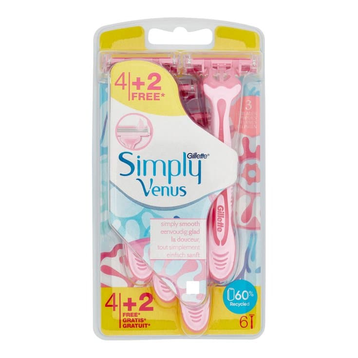 Gillette Venus Simply 3 – 4 rasoirs + 2 gels de rasage