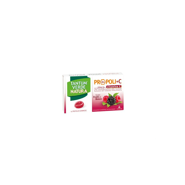 Propolis 0,3 g + Vitamine C – Fraîcheur & Forêt | Tantum Verde Natura Pastilles