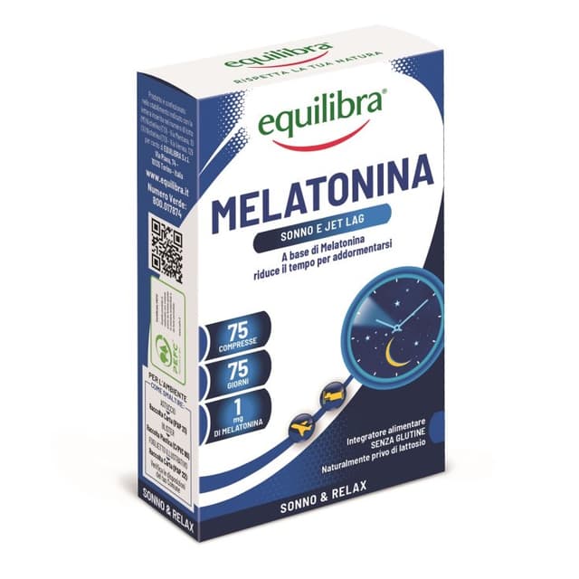 Equilibra Mélatonine – 75 comprimés, 1 mg