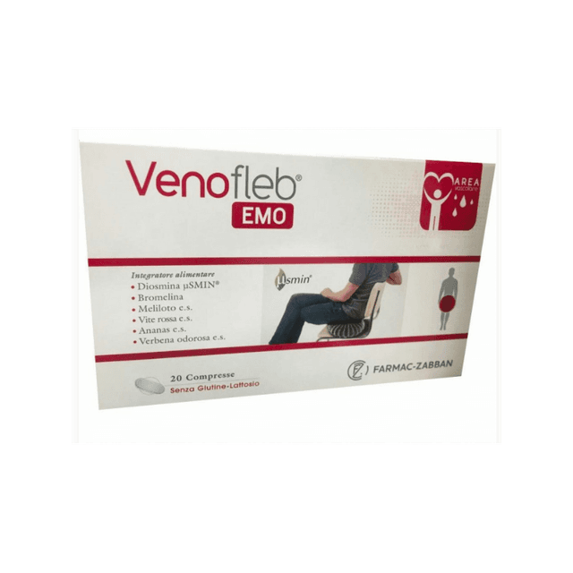 Diosmine + Broméline – 20 comprimés | Farmac-Zabban Venofleb Emo