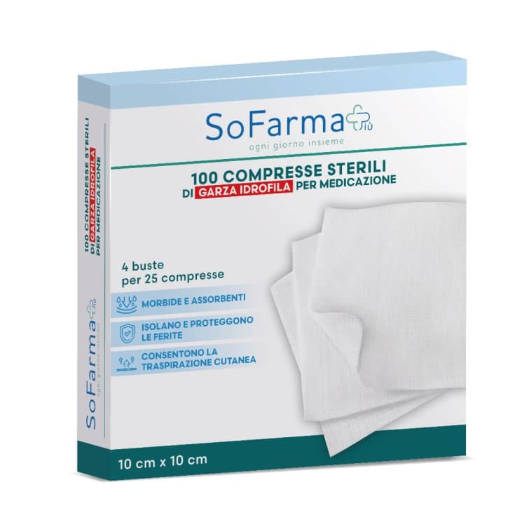 Compresses de Gaze Coton – 10×10 cm, 100 pcs
