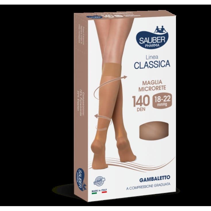 SAUBER-140 Bas de Compression – Taille 4, Beige