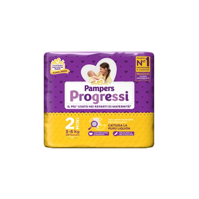 Pampers Progressi Mini – 28 couches