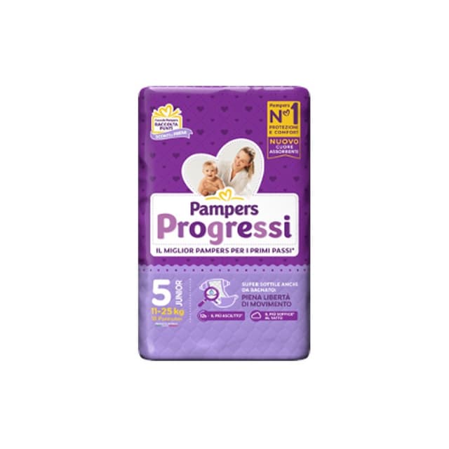 Pampers Progressi Couches Taille Junior – 18 Pièces