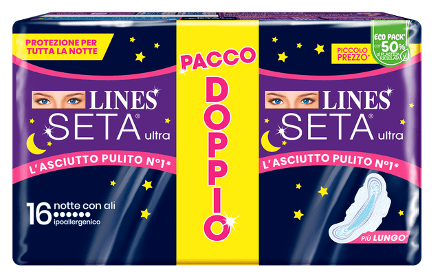 Lines Seta Ultra Serviettes de Nuit – 16 pièces