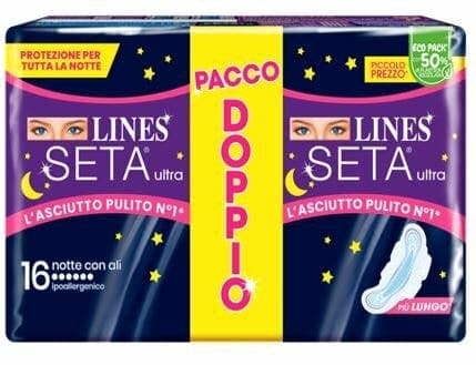 Lines Seta Ultra Notte – 16 serviettes nuit