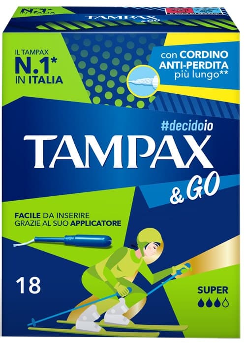 Tampax &Go Super – 18 tampons