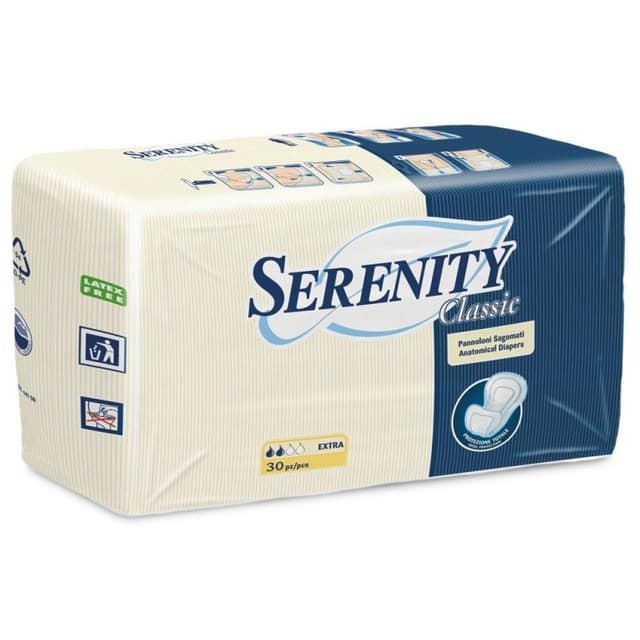 Serenity Pannolone Anatomico Extra – 30 Inserts Absorbants