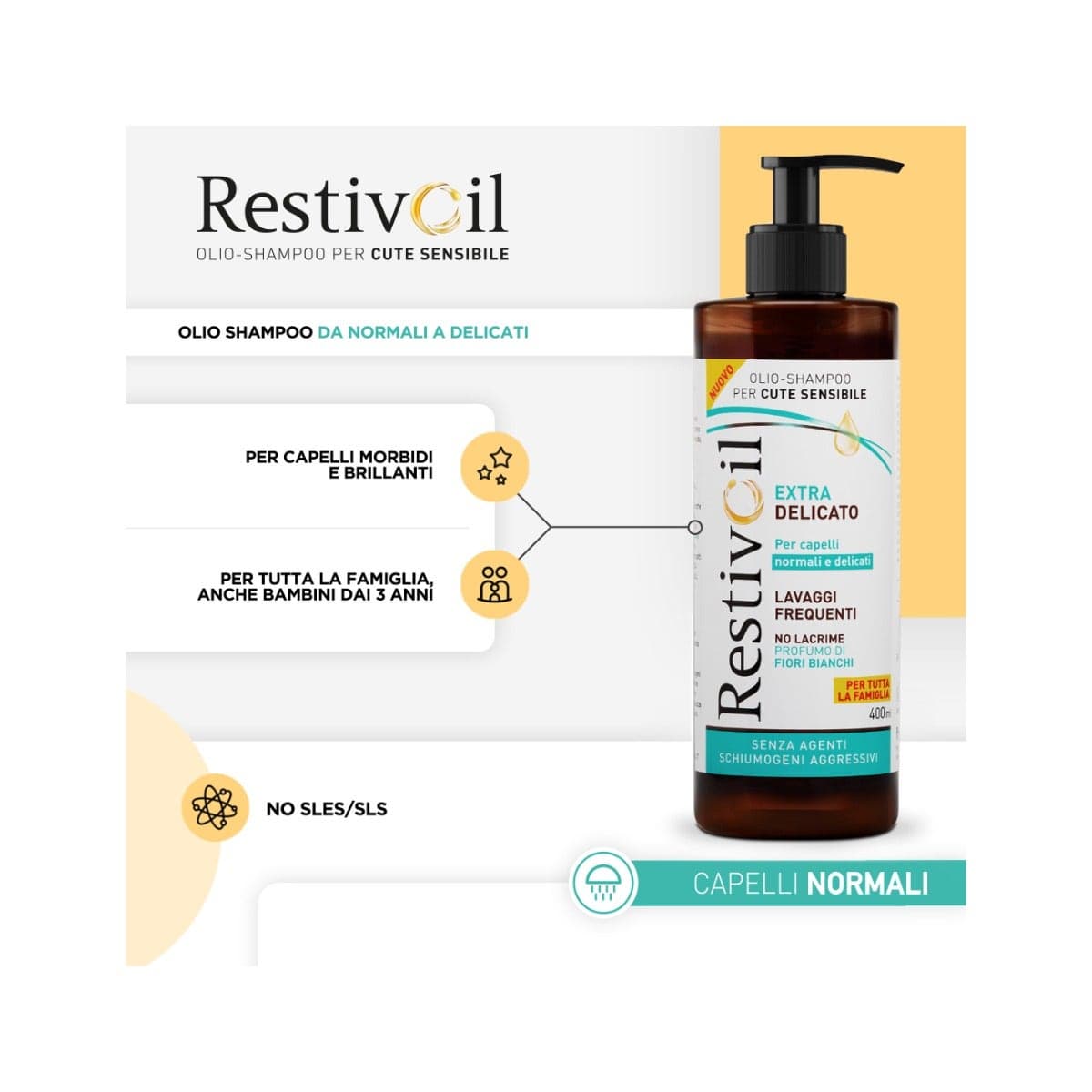 Restivoil Extra Delicato Shampoing – 250 ml