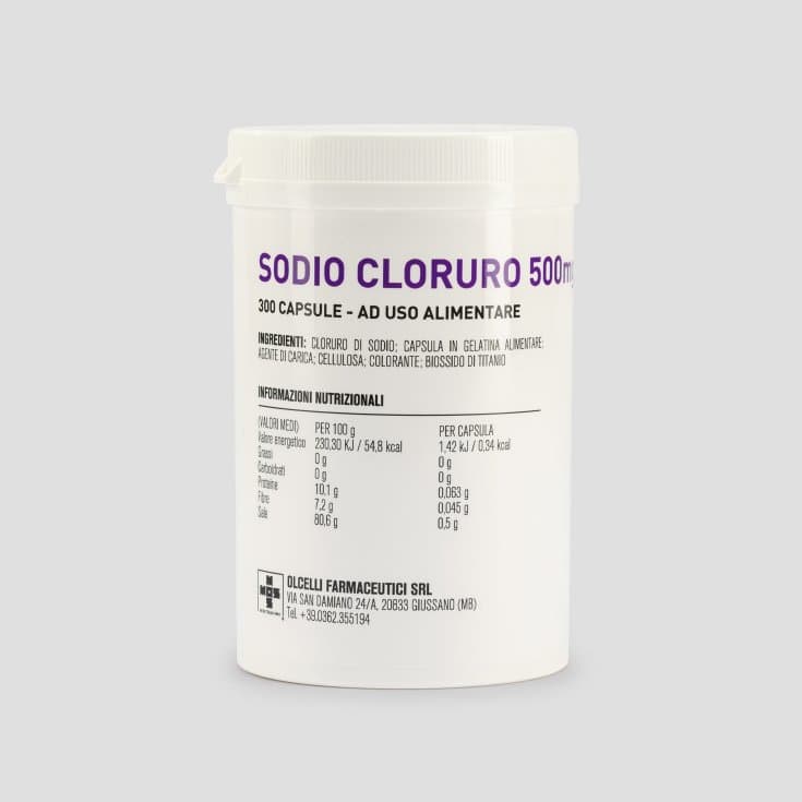 Sodio Cloruro OLCEL – 300 Kapseln à 500 mg