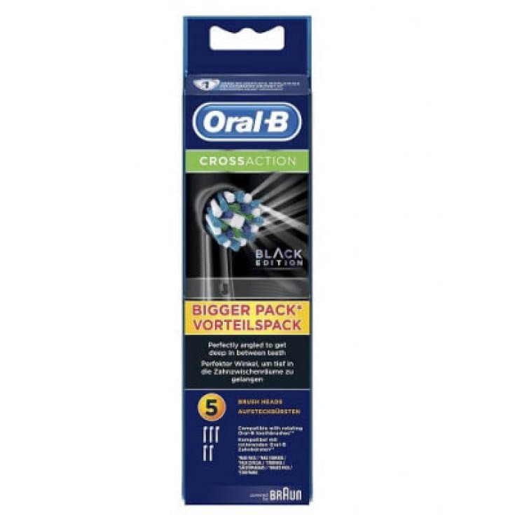 Oral-B Brossettes Cross Action Black – Pack 5 pièces
