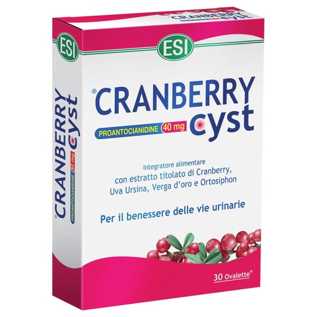 Canneberge + Myrtille – 30 ovalettes ESI | Cranberry Cyst