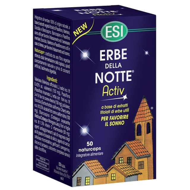 Mélatonine – 50 gélules | Erbe della Notte Activ