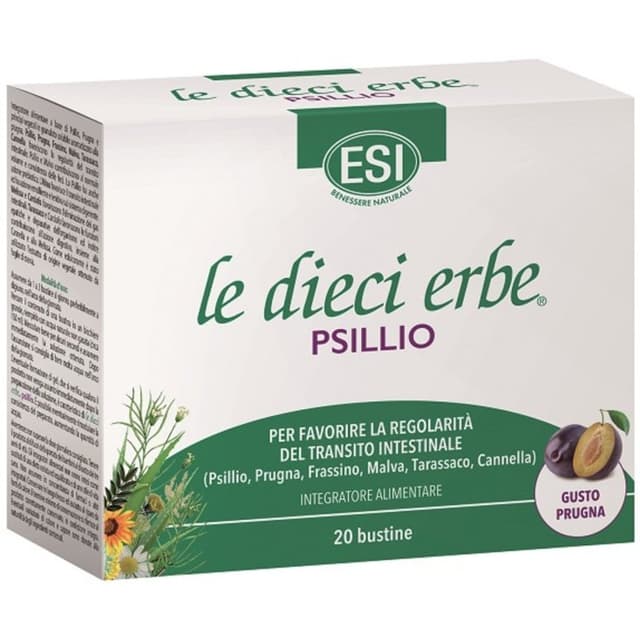 Psyllium + Fibres – 20 sachets | ESI Le Dieci Erbe Psyllium