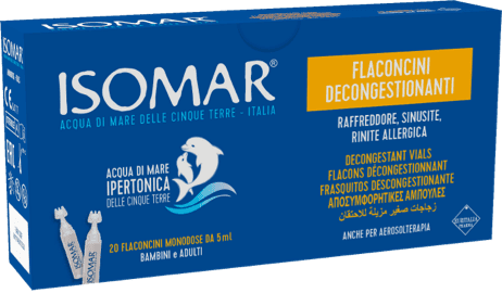 ISOMAR Spray Décongestionant – 20 ampoules de 5 ml