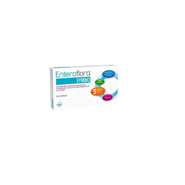 Probiotiques (ferments lactiques) + Complexe vitamines B – 20 gélules | Enteroflora Symbio
