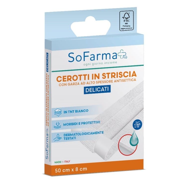 Pansement Délicat Bandes 50x8 mm – 1 rouleau