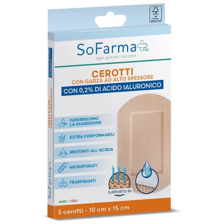 Cicatriz Pansement Médical 10x15 cm – Pack de 5