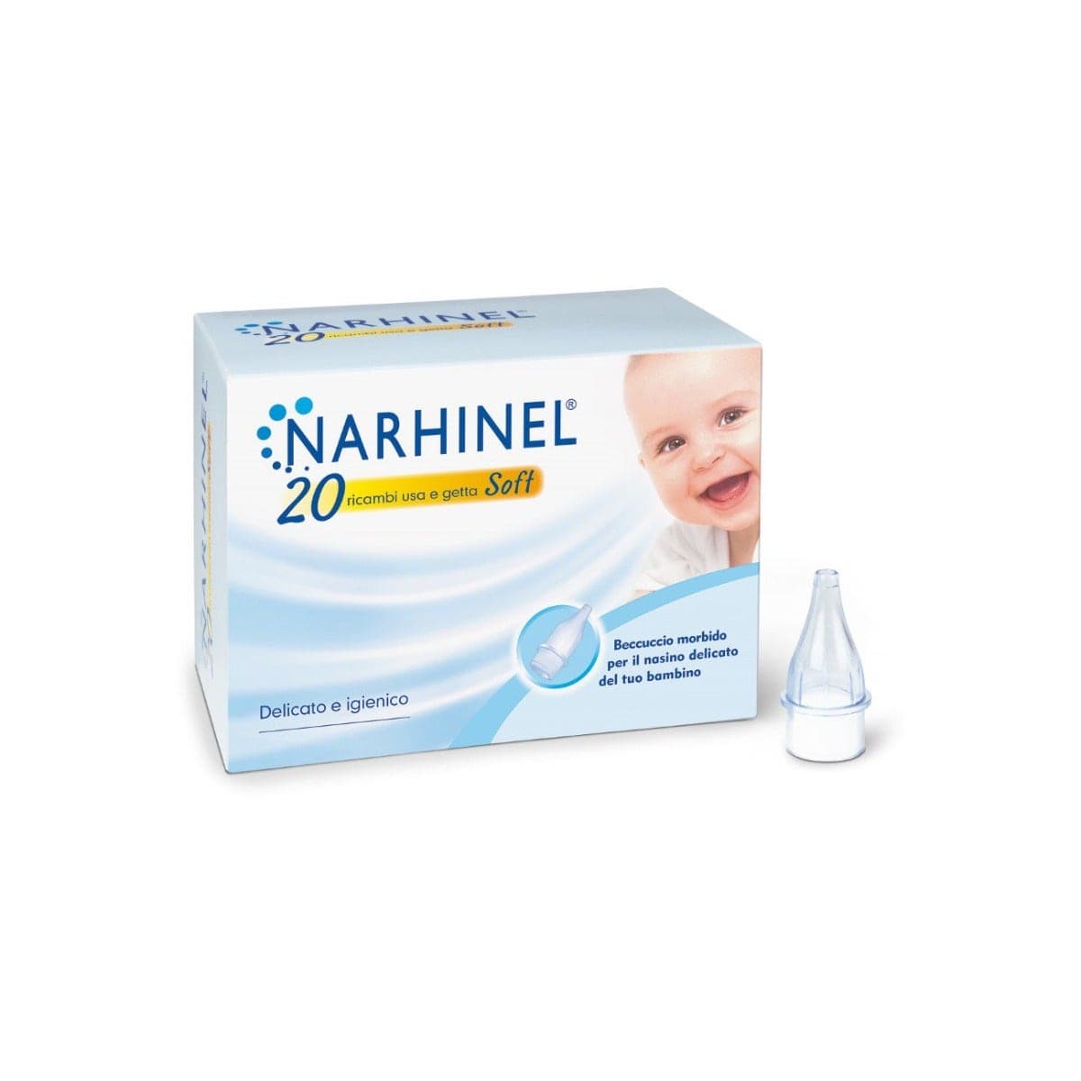 Narhinel Ersatzaufsätze Soft – 20 Stück