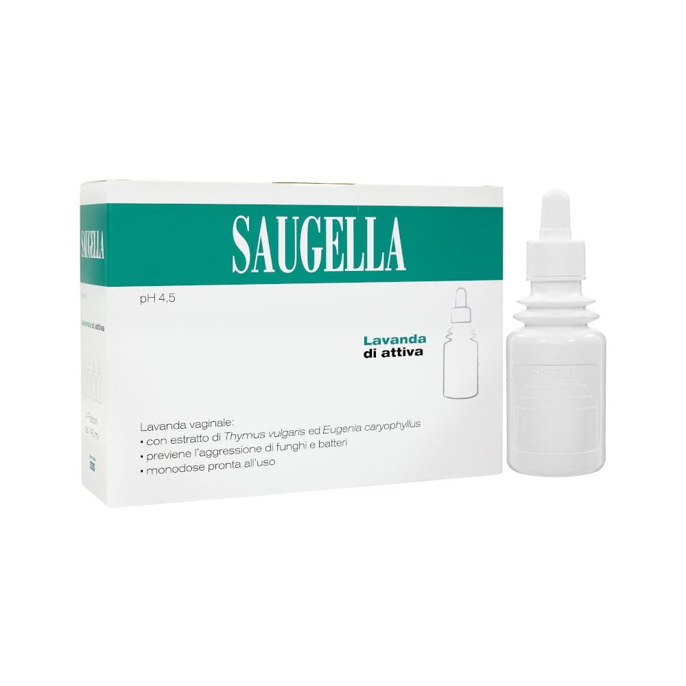 Saugella Lavanda Vaginale Attiva – 140 ml, 4 Ampullen