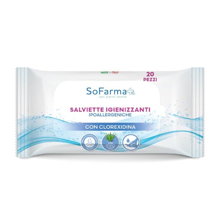 Hygiene Feuchttücher Pocket – 20 lingettes