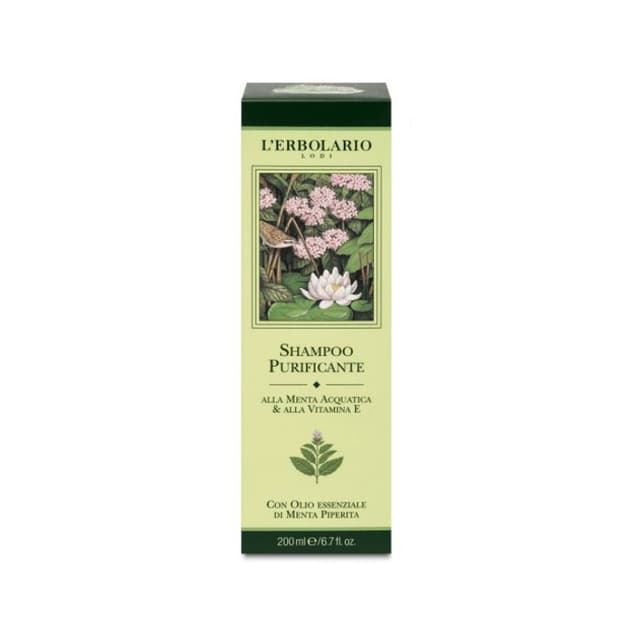 L'Erbolario Shampoing Purification Menthe Vitamine E