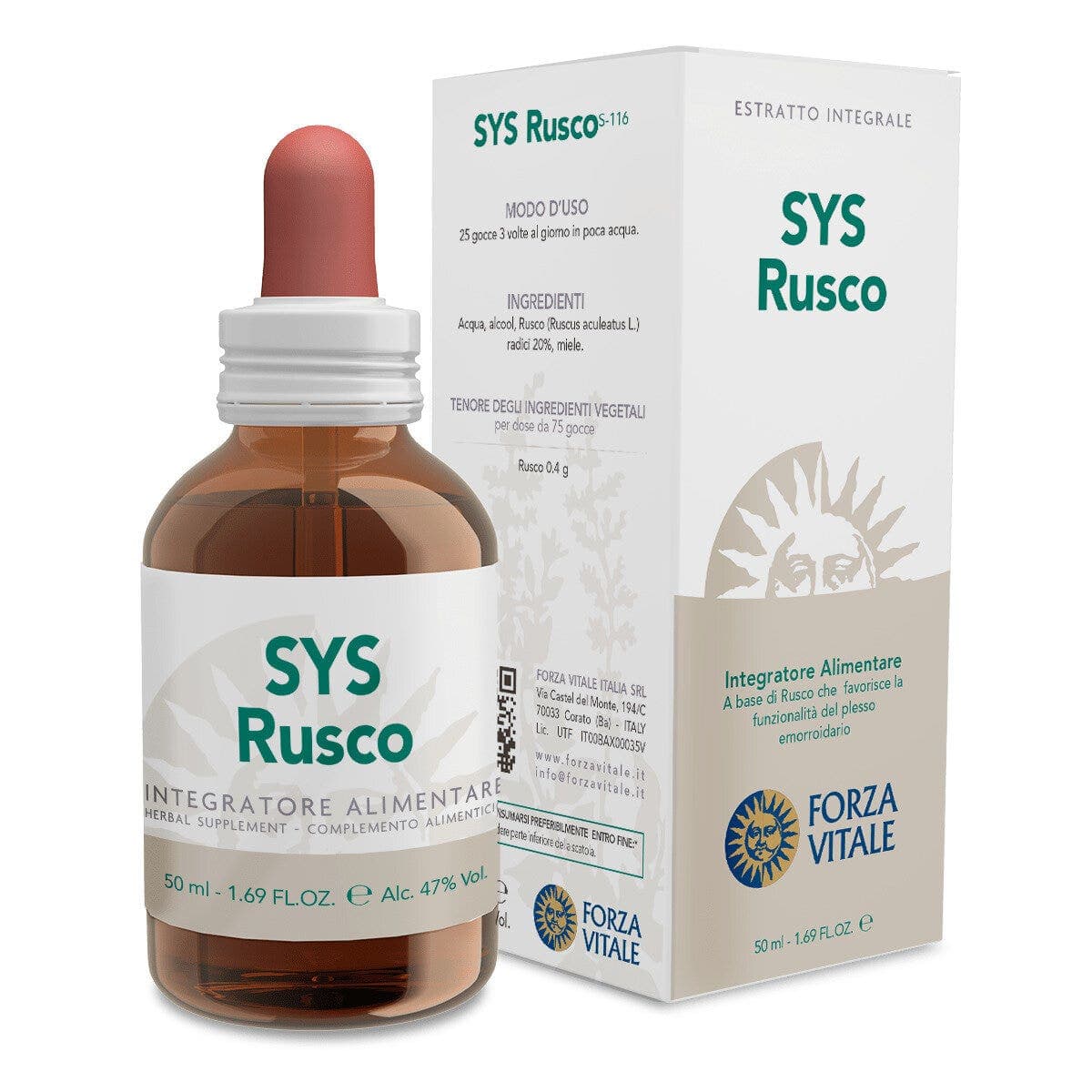 SYS Rusco – Solution aux plantes 50 ml