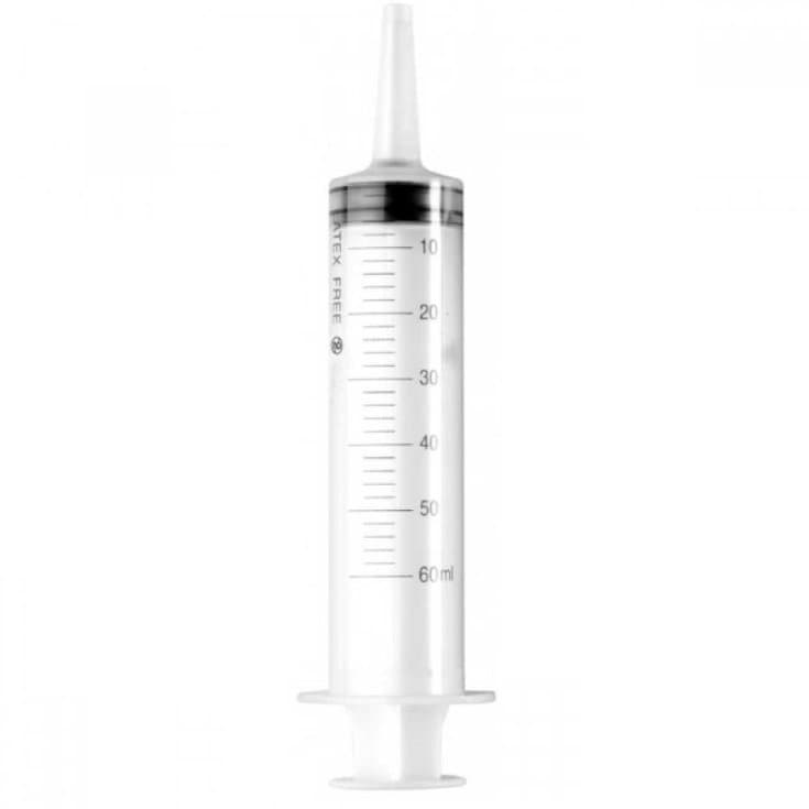 Seringue 50/60 ml – Raccord cathéter sans aiguille, 1 pièce