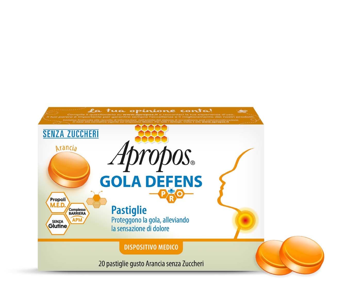 Apropos Gola D Pro – 20 Pastilles Orange