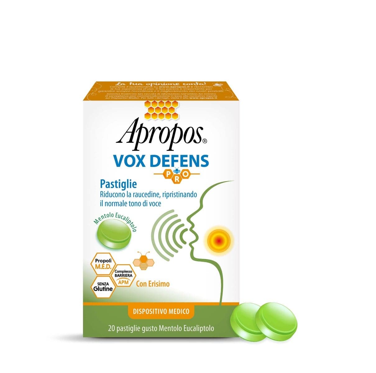 Apropos Vox Def Pro Menthe-Eucalyptus – 20 Pièces