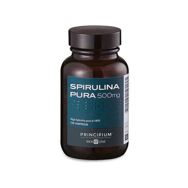 Spiruline + Acides aminés – 150 comprimés | Principium Spirulina Pura
