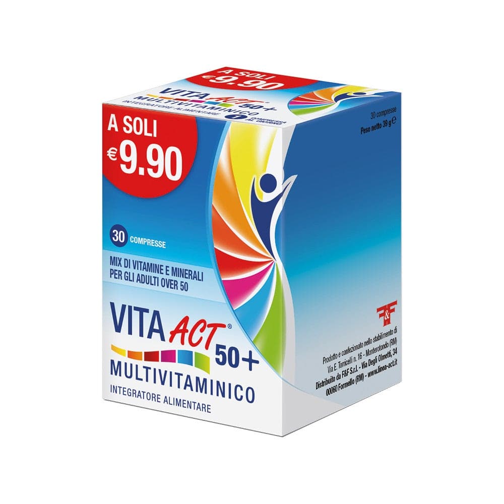 Vita Act 50+ Multivitamin – 30 comprimés