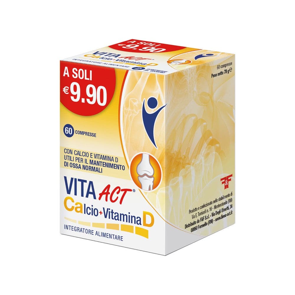 Vita Act Calcium + Vitamin D – 60 comprimés