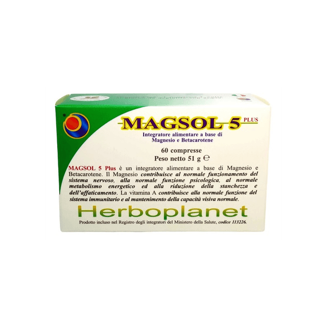 Magnésium – 60 comprimés | Herboplanet Magsol 5 Plus