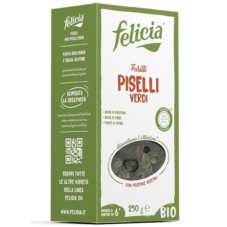 Felicia Bio Fusilli Piselli – Pâtes complètes