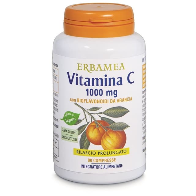 Vitamine C 1000 mg + Collagène – 90 comprimés | Erbamea Vitamin C 1000 mg