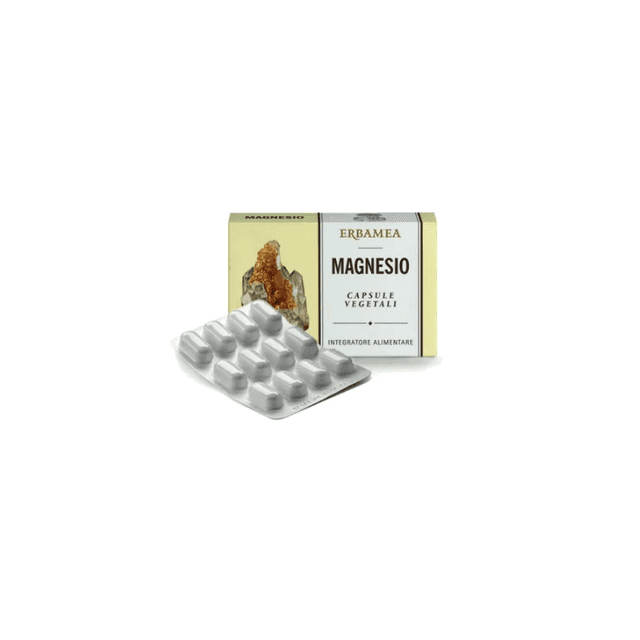Magnésium 625 mg – 24 gélules végétariennes | Erbamea Magnesio ERBAM