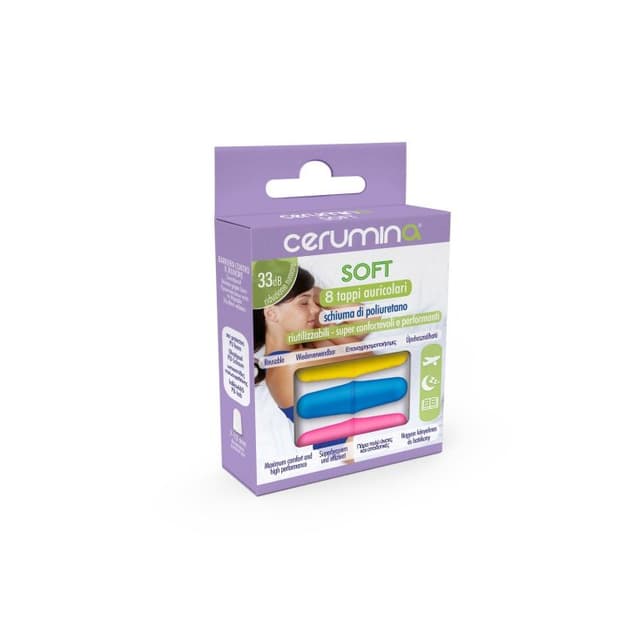 Cerumina Bouchons Auriculaires Soft – 8 Pièces