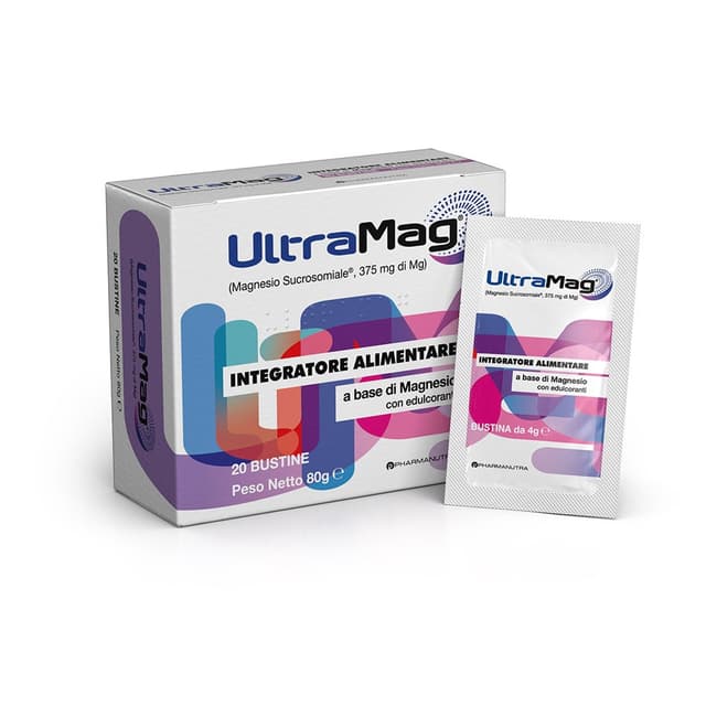 Magnésium + Calcium – 20 sachets | Ultramag