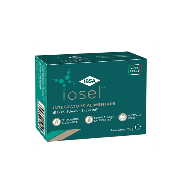 Iode + Sélénium – 30 gélules souples | Iosel