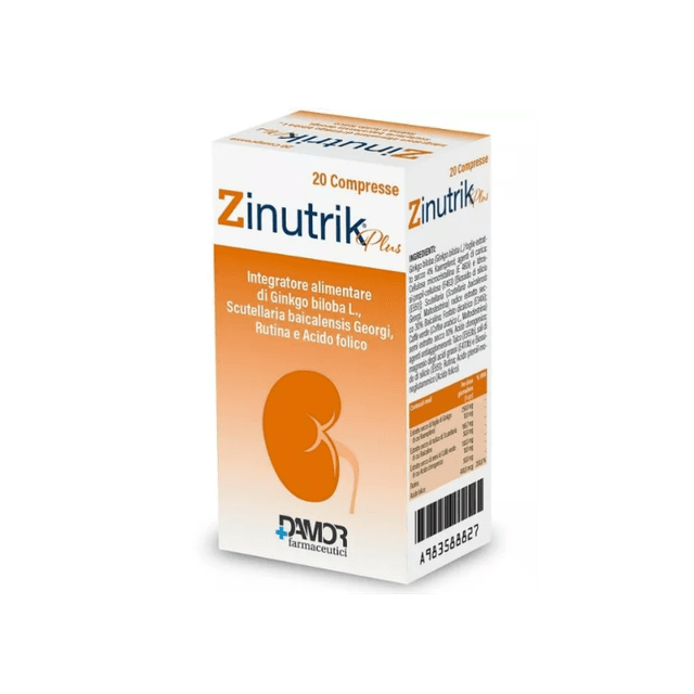 Ginkgo biloba + Rutine – 20 comprimés | Zinutrik Plus