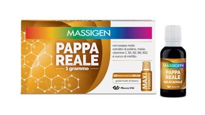 Massigen Pappa Reale – 10 ampoules de 25 ml