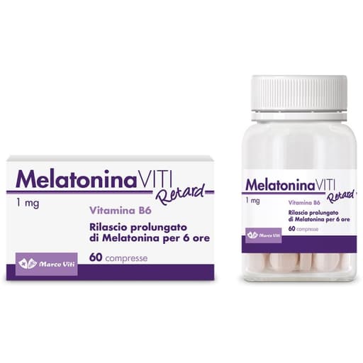 Mélatonine + Vitamine B6 – 60 comprimés | Marco Viti Melatonin Retard 1 mg