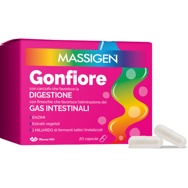 Artichaut + Fenouil – 20 gélules | Massigen Gonfiore