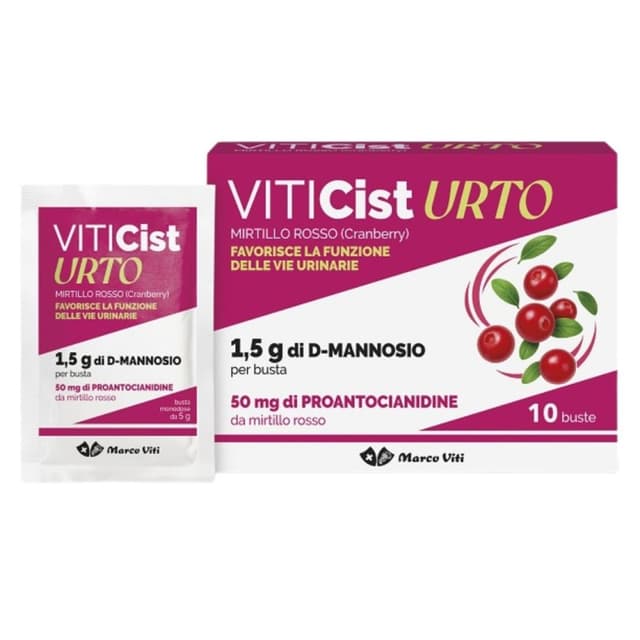 D-mannose 1,5 g + Canneberge – 10 sachets de 5g | Viticist Urto
