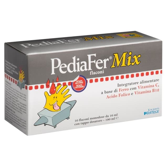 Fer + Multivitamines – 10 ampoules de 10 ml | Pediafer Mix