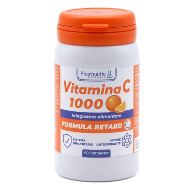 Vitamine C 1.000 mg + Vitamine B2 – 60 comprimés | Pharmalife Research Vitamin C 1000