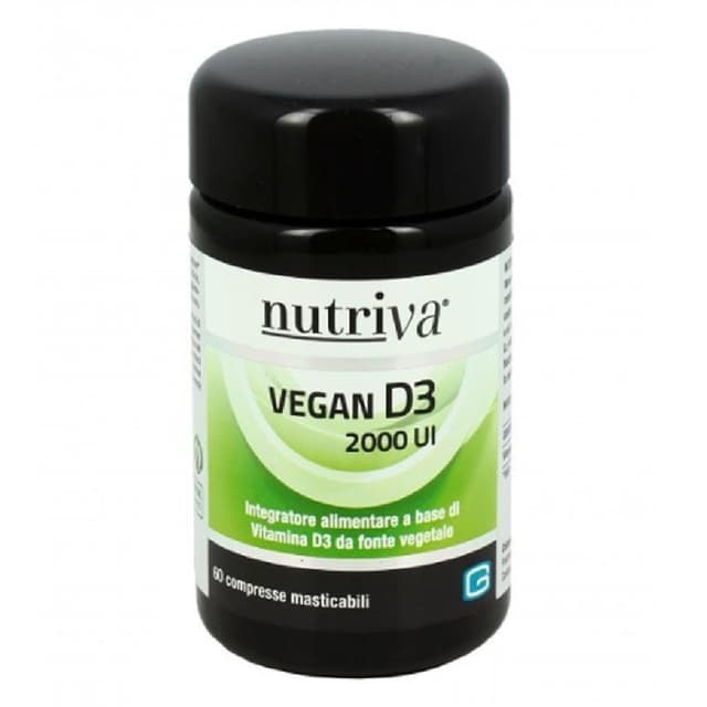 Vitamine D3 – 60 comprimés de 2000 UI | Nutriva Vegan D3