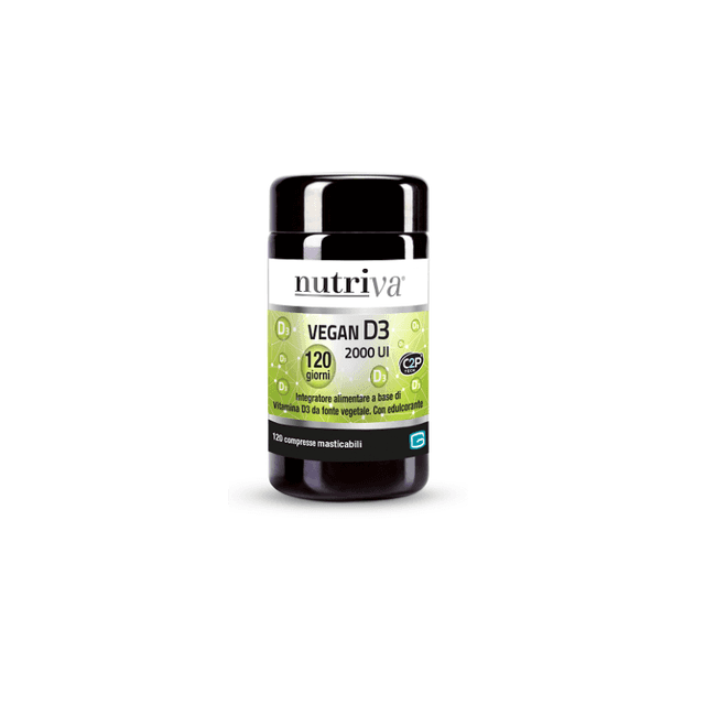 Vitamine D3 2.000 I.E. – 120 comprimés | Nutriva Vegan D3